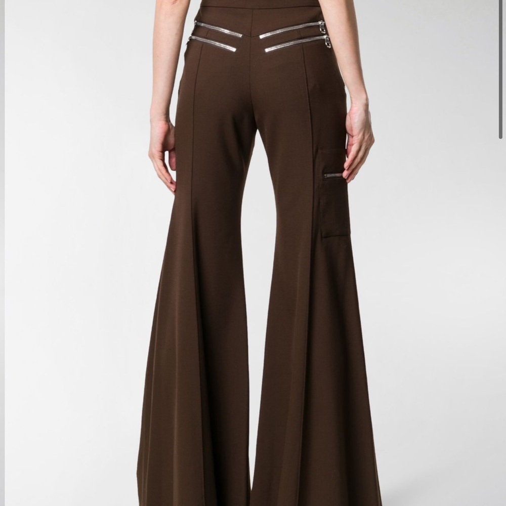 Chloé High-Waist Flare-Leg Wool Trouser - Picture 7 of 8